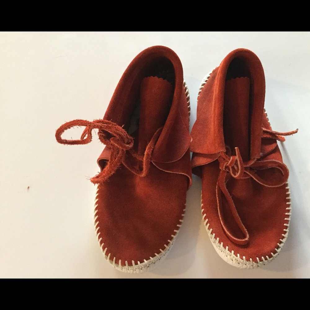 Vintage Taos. Red Moccasins